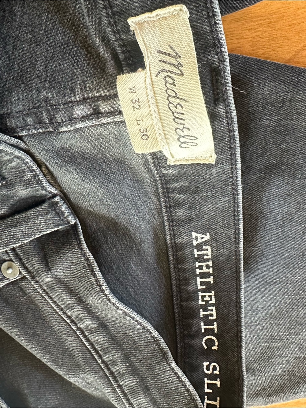 Men's Dark Gray Athletic Slim Jeans View 3
